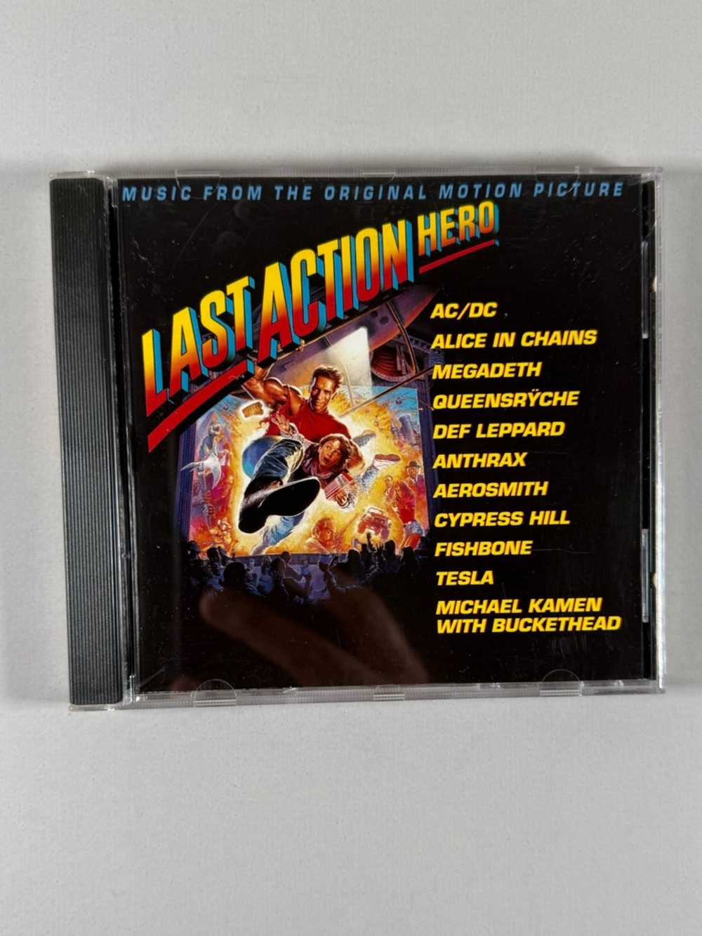 Last Action Hero Soundtrack CD 1993 Movie  Hard Rock ACDC Megadeth Def Leppard